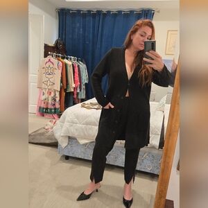 J. Jill Black Duster Sweater JJILL J Jill